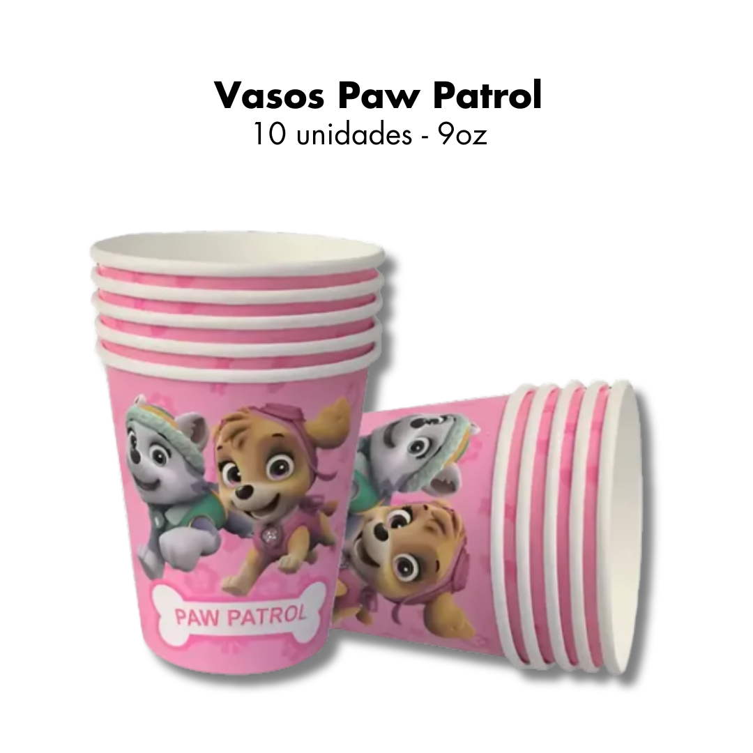 Paw Patrol Niña Vasos (x10u)