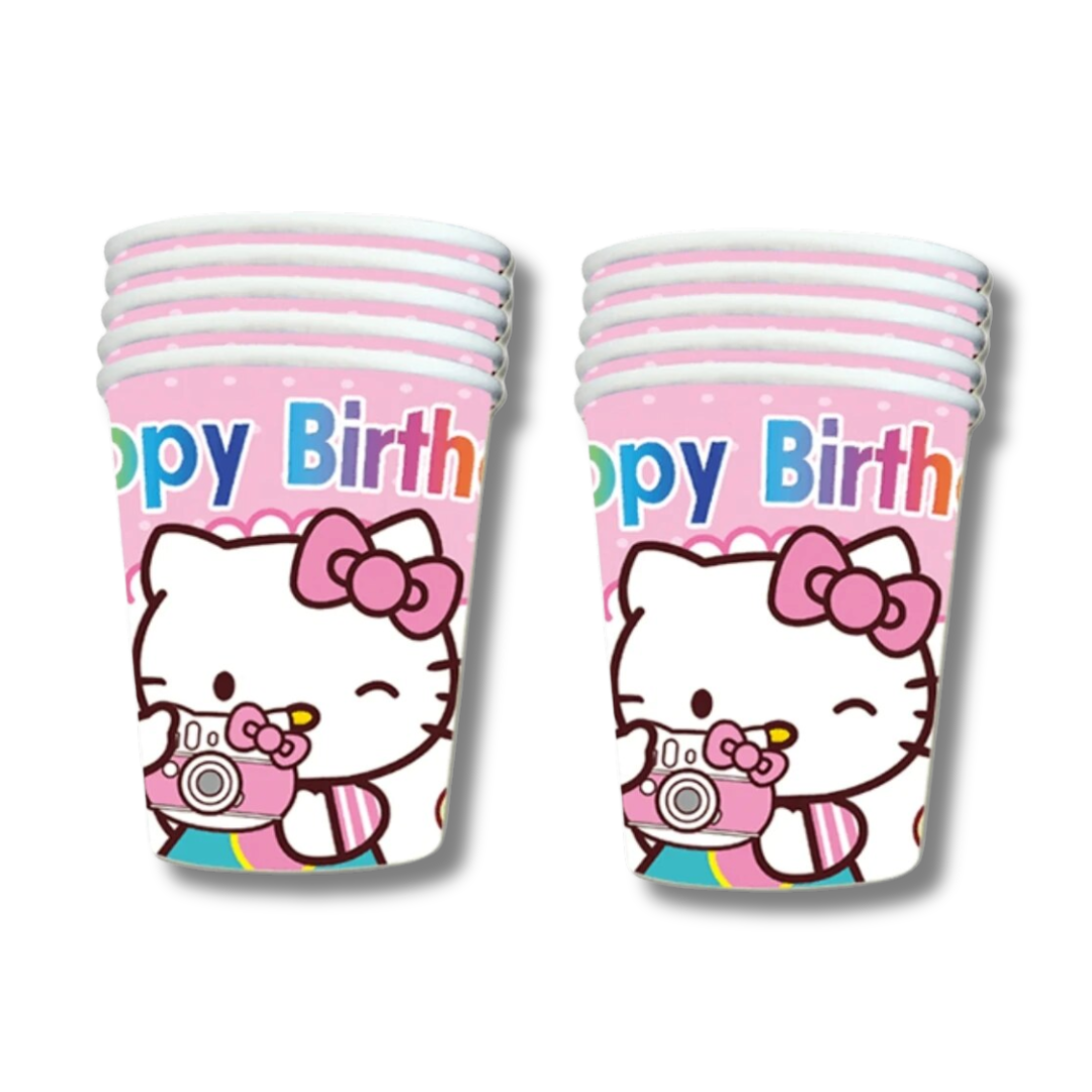 Hello kitty Photo Vasos (x10u)