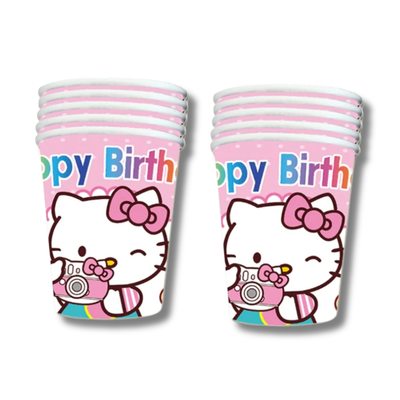 Hello kitty Photo Vasos (x10u)