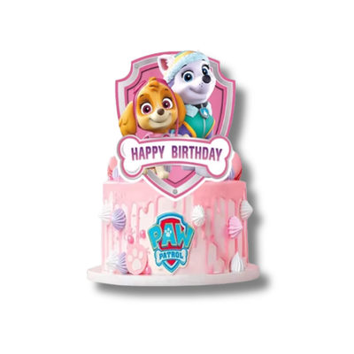 Paw Patrol Niña Cake Topper (x1u)