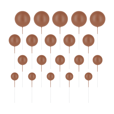 Cake topper Set Toffee 20pcs