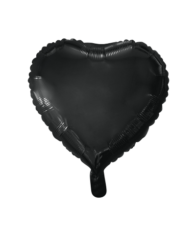 Heart Black 16" Foil Balloon (x1u)