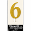 Number Cake Topper Gold