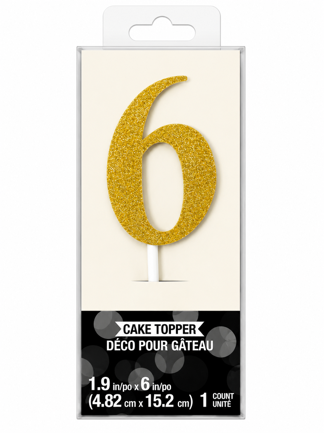 Number Cake Topper Gold