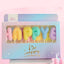 Velas Happy Birthday Color Pastel