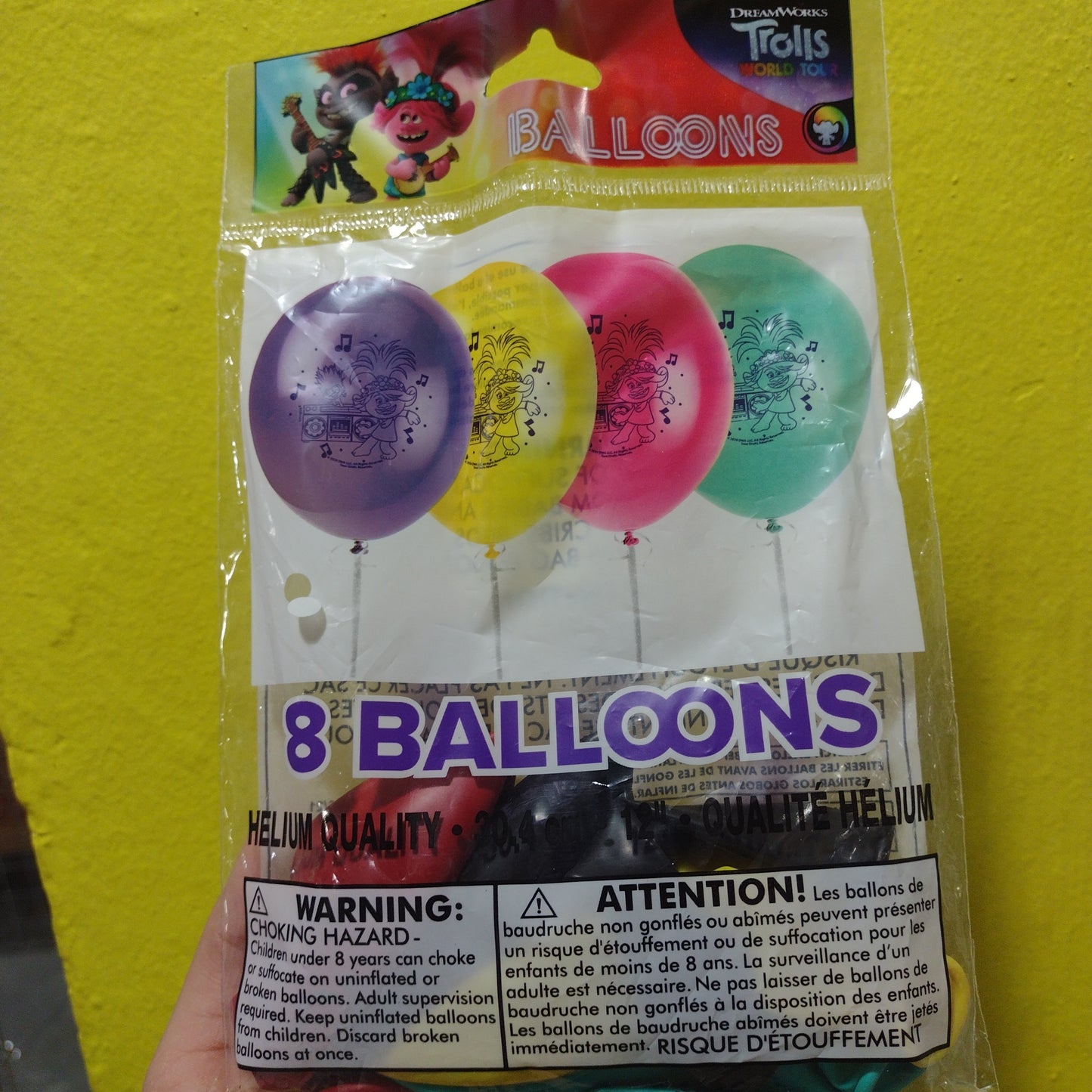TROLLS LATEX BALLOONS (8 unidades)