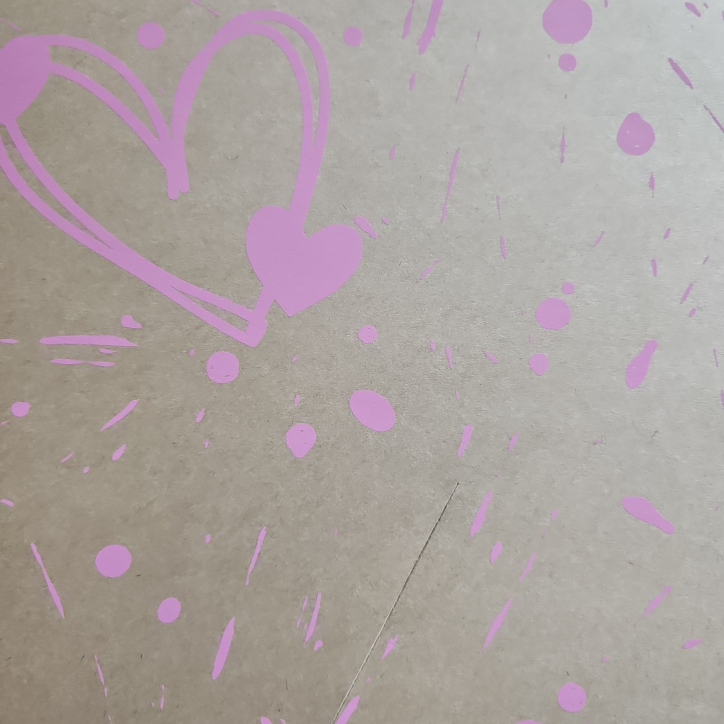 Cono Florero corazón rosa