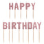 Happy Birthday Pink Blush Candles (x13u)