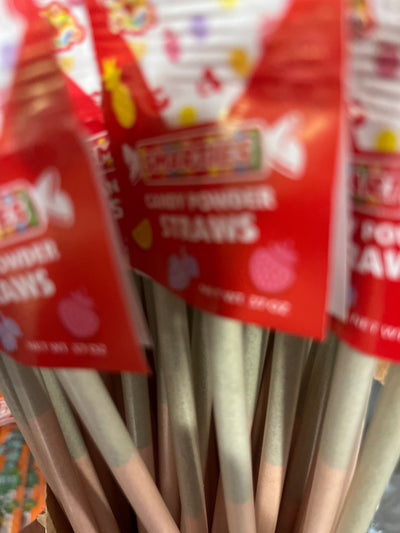 Smarties Candy Powder Straws