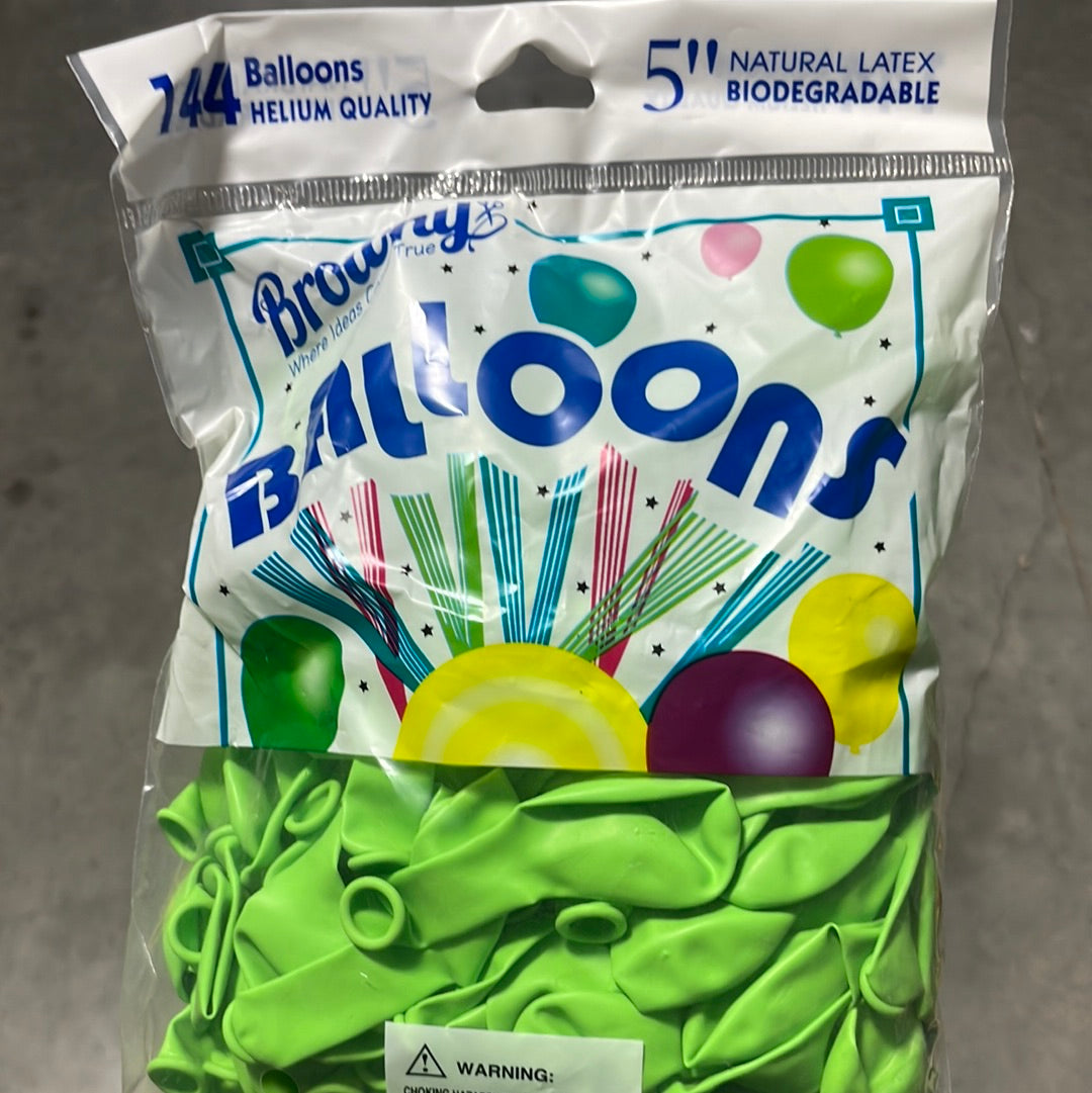 Globos 5” 144pcs - Fruit Green