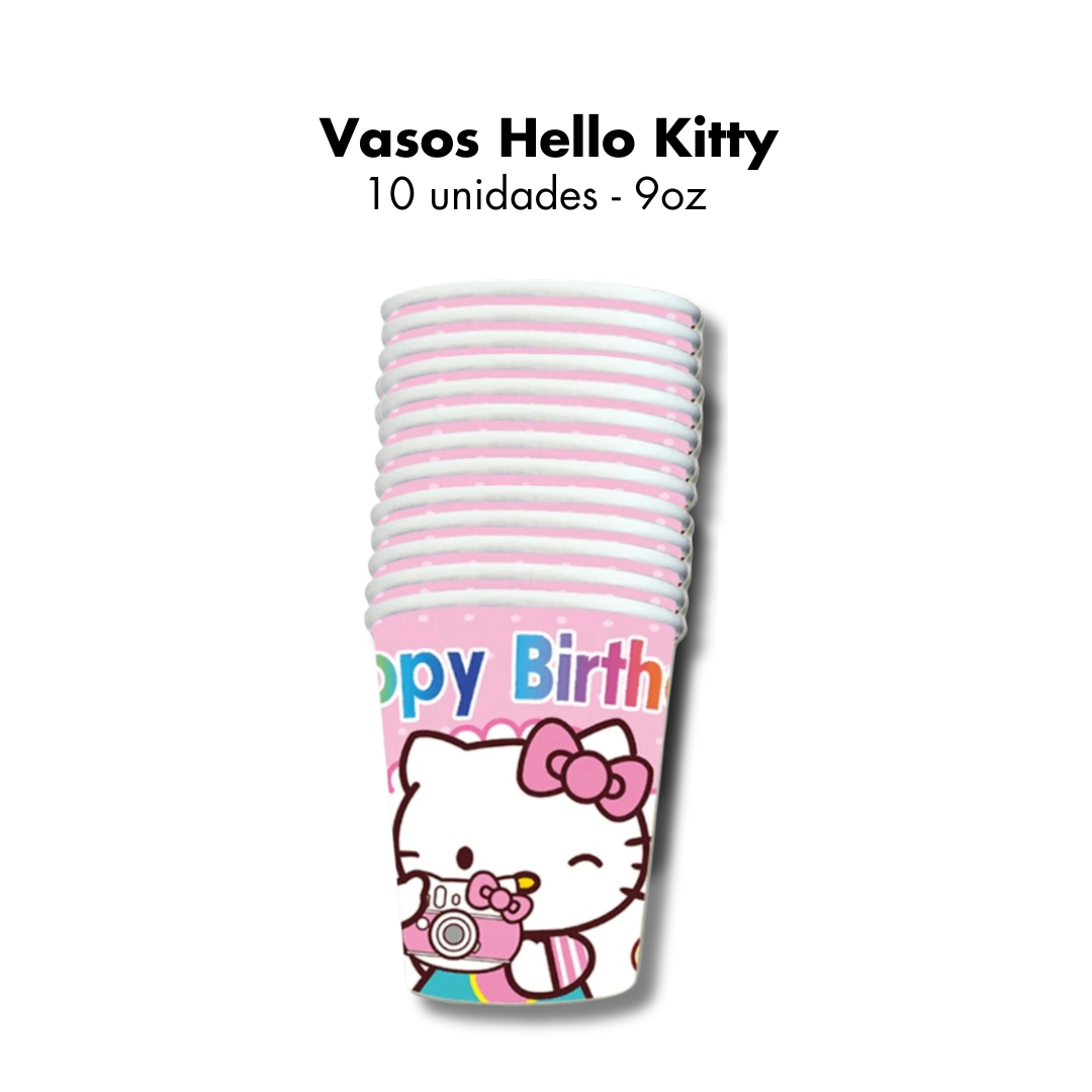 Hello kitty Photo Vasos (x10u)