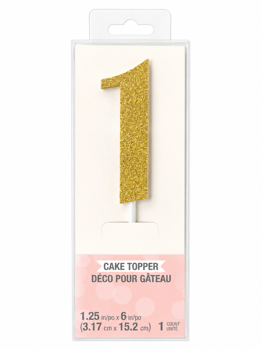 Number Cake Topper Gold