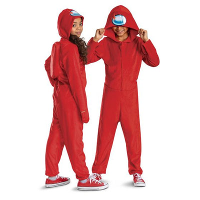 Red Impostor Hooded Jumpsuit Classic L (10-12)