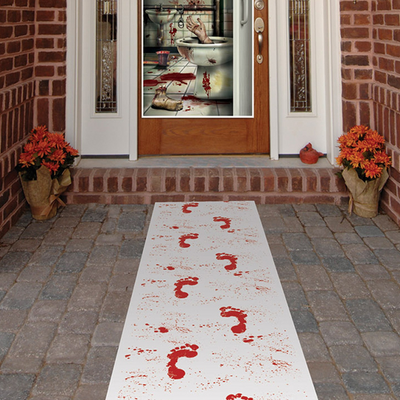 Halloween Bloody Footprints Runner 10ft (x1u)