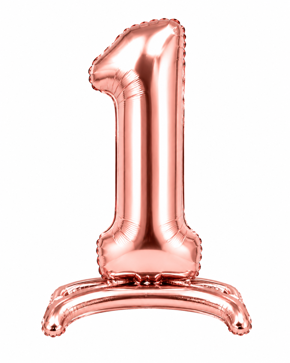 Standing Foil Number Balloon Rose Gold 28"
