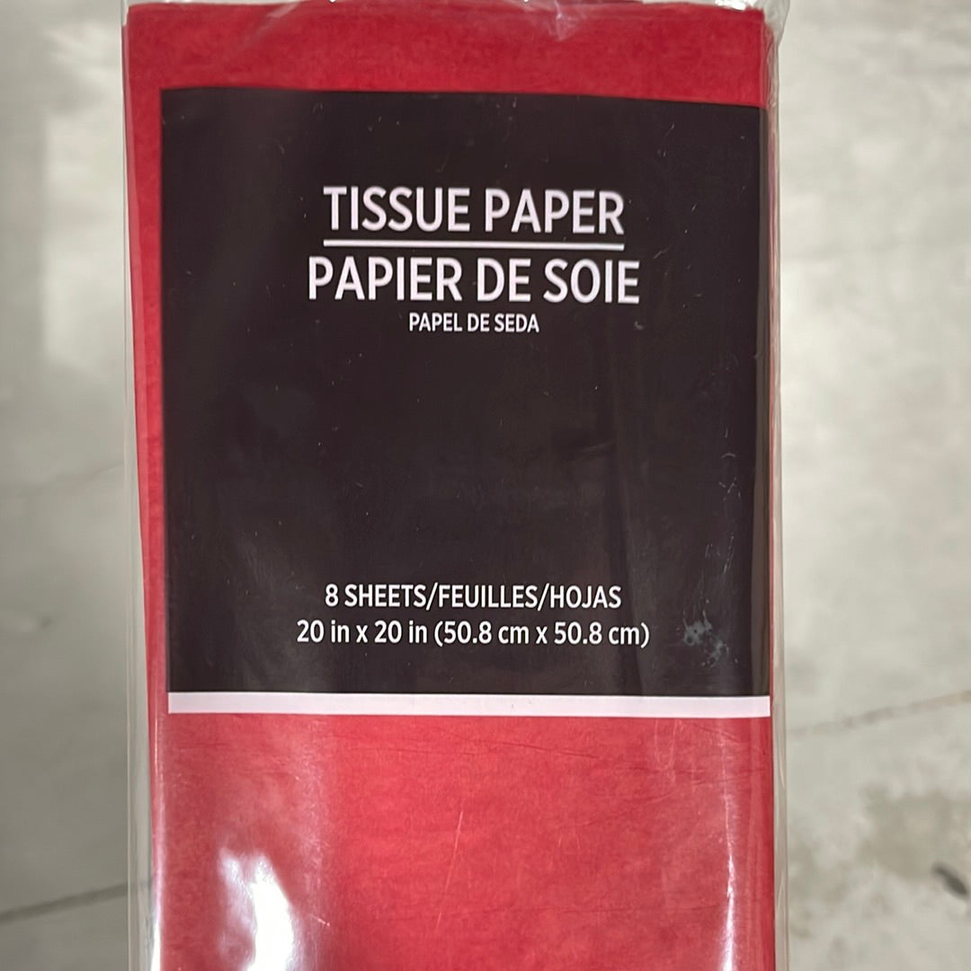TISSUE - RED 8 COUN