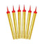 Party Candles Gold SMALL (x6u)