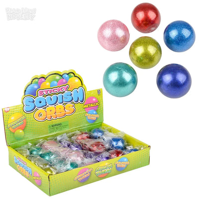 Bolas squish metálicas adhesivas – 1.6 pulgadas