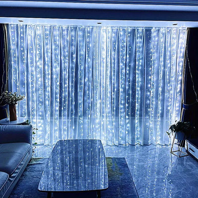 Cortina de Luz LED 300pcs LUZ BLANCA