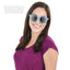 Gafas neón con lentes espejados (x1u)