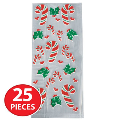 Candy Cane & Holly Cello Bags