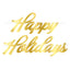 Foil Happy Holidays Streamer