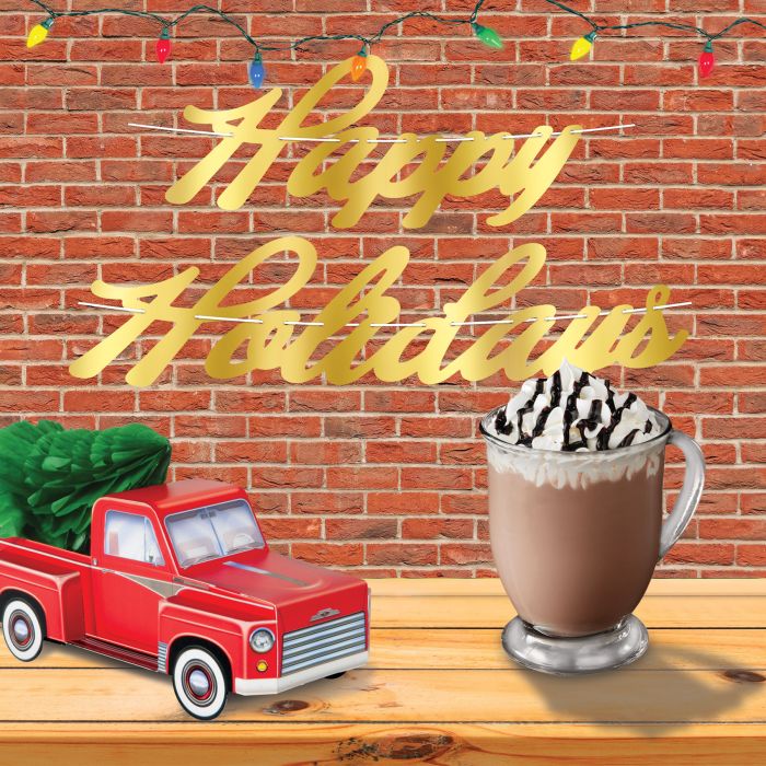 Foil Happy Holidays Streamer