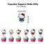 Hello Kitty Photo Cupcake Toppers (x24u)