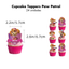 Paw Patrol Niña Cake Cupcake Toppers (x24u)