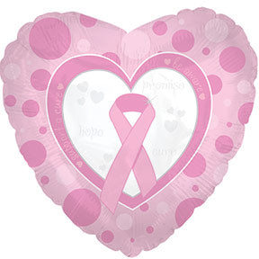 18" Breast Cancer Promise/Hope/ Cure Balloon