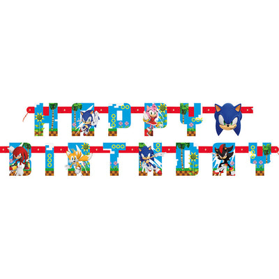 Sonic Jointed Banner "Happy Birthday"
