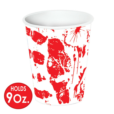 Bloody Handprints Beverage Cups 9oz (x8u)