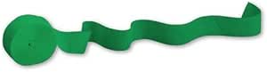 Streamer de Crepé Verde Esmeralda, 81 pies.