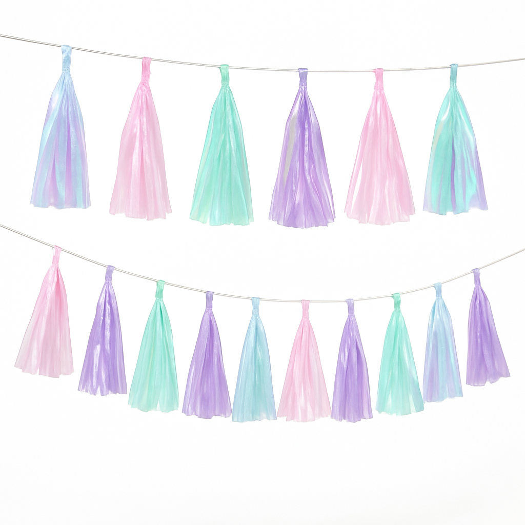 Opalescent Tassel Garland (x1u)