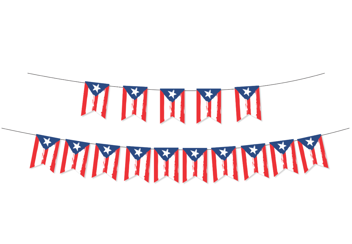 Banderín Puerto Rico (x1u)