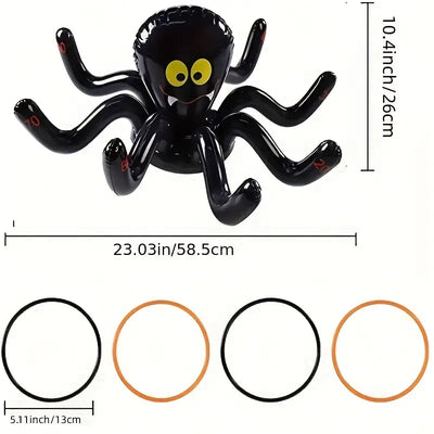 Spider Inflable Halloween + 4 Ring