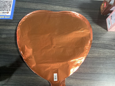 GLOBO CORAZÓN NARANJA 18”