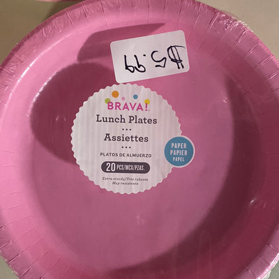 Plates 10” Candy Pink