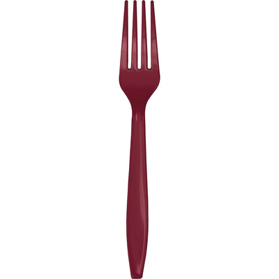 Burgundy Forks (x24u)
