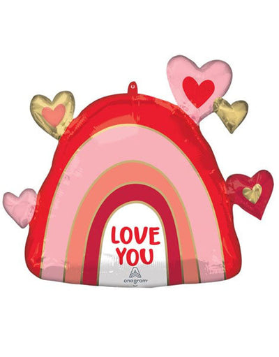 Love You Rainbow Supershape 26"