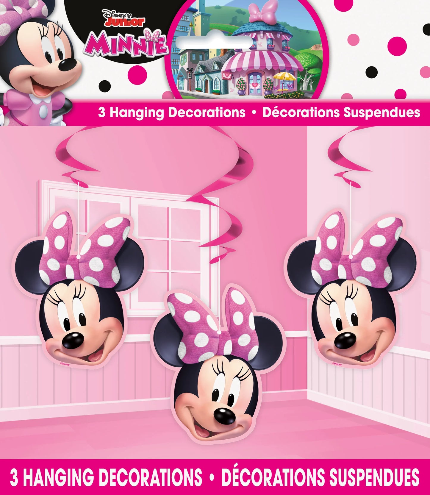 Minnie Hanging Decorations 3ct