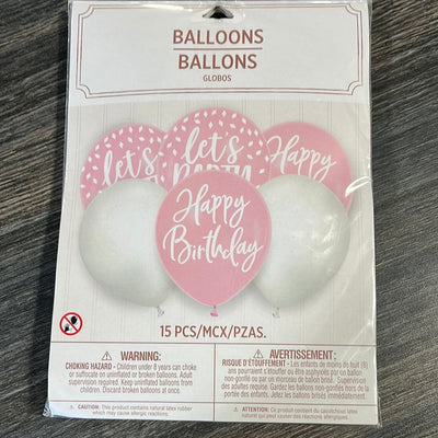 Globos Feliz Cumpleaños 12"