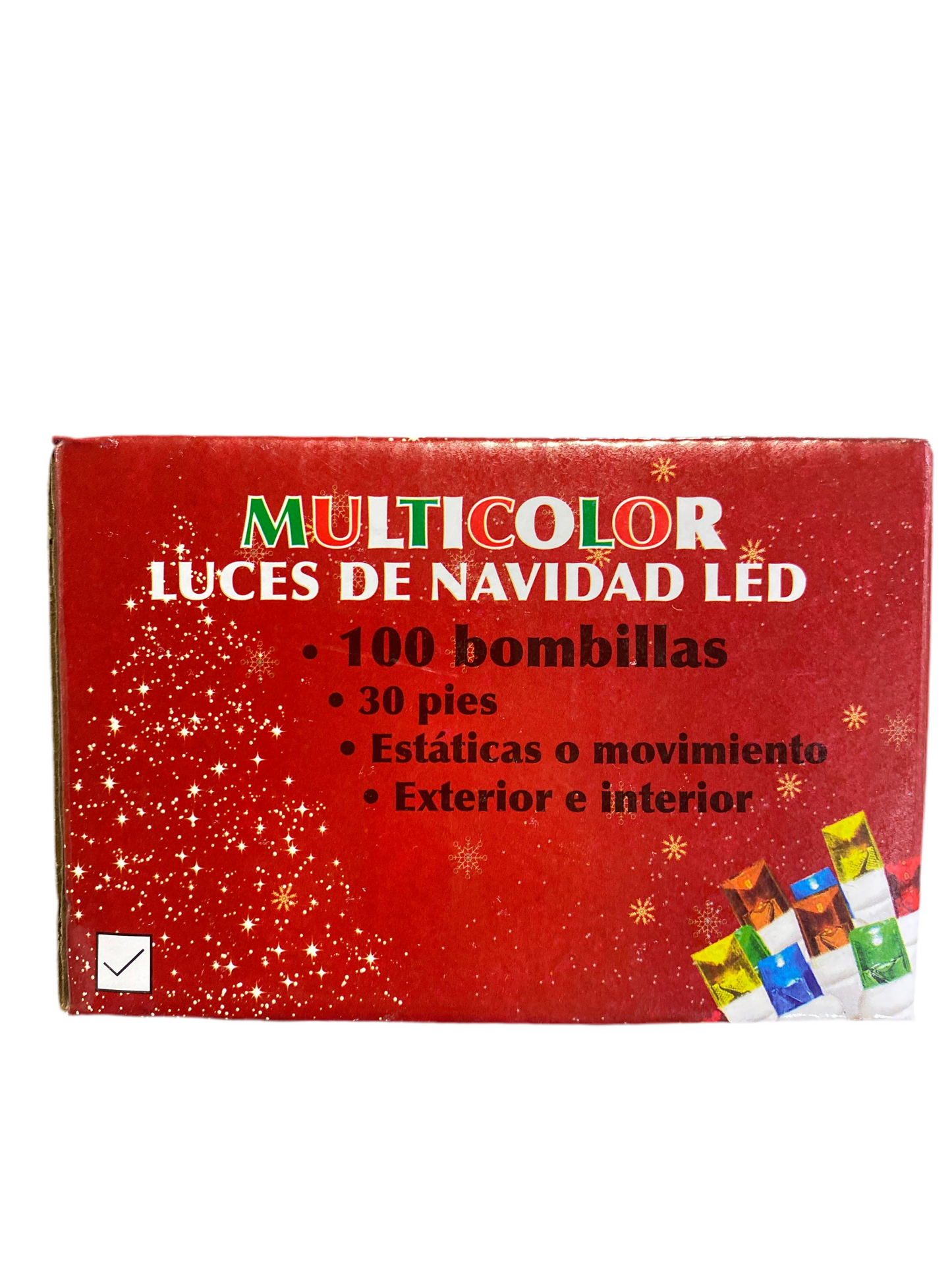 Xmas 100 Luces Led (Multicolor y Blancas) 12x6x8cm
