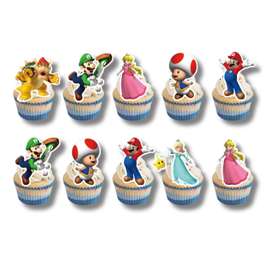 Cupcake Toppers Mario Bros (x24u)