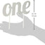 Cake Topper "One" Glitter Silver (x1u)