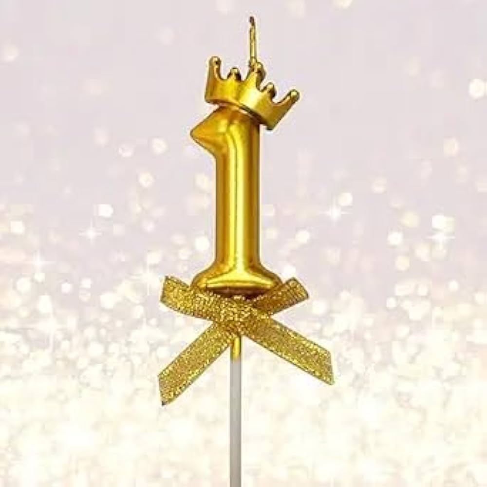 Vela Dorado con Corona Unidad