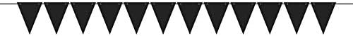 Mini Pennant Banner Black (x1u)