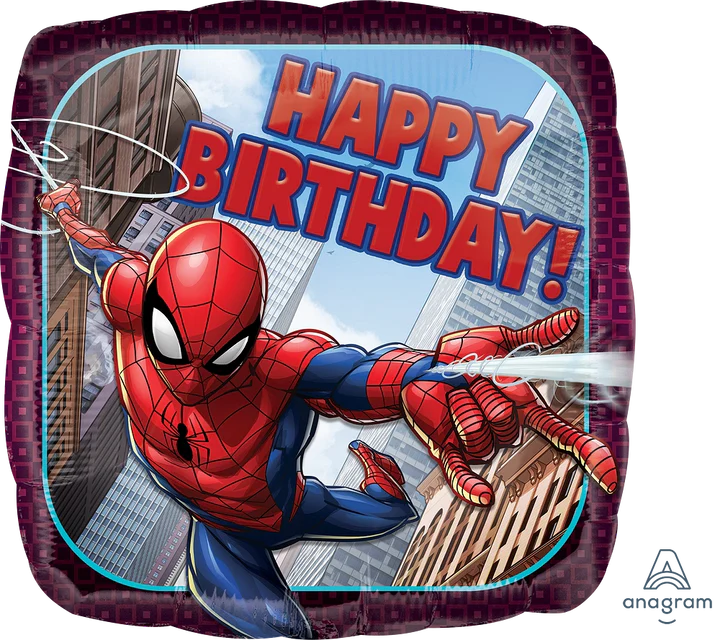 Spiderman Happy Birthday Globo 18" (x1u)