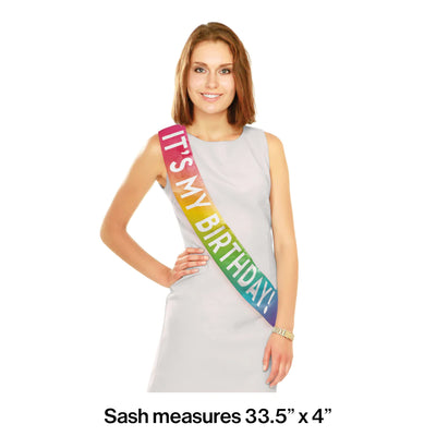 Sash It's my Birthday Multicolor