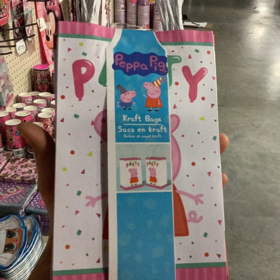 PEPPA PIG CONFETTI KRAFT BAGS